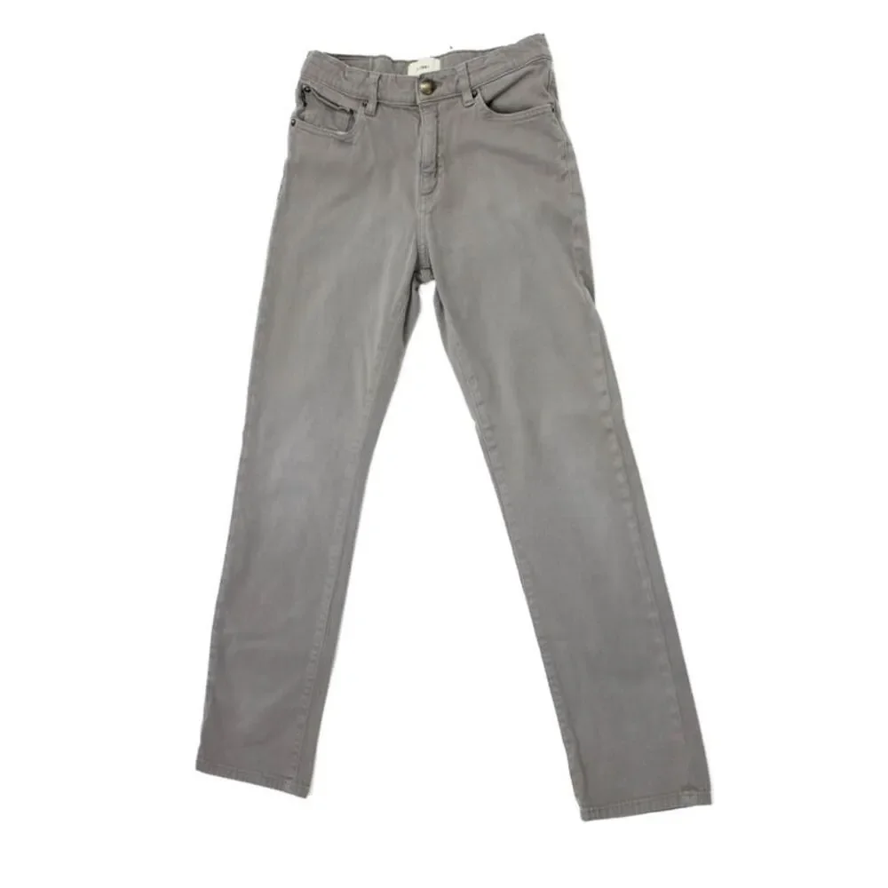 DL1961 Boys Cotton Zippered Straight Casual Jeans Gray Size 14